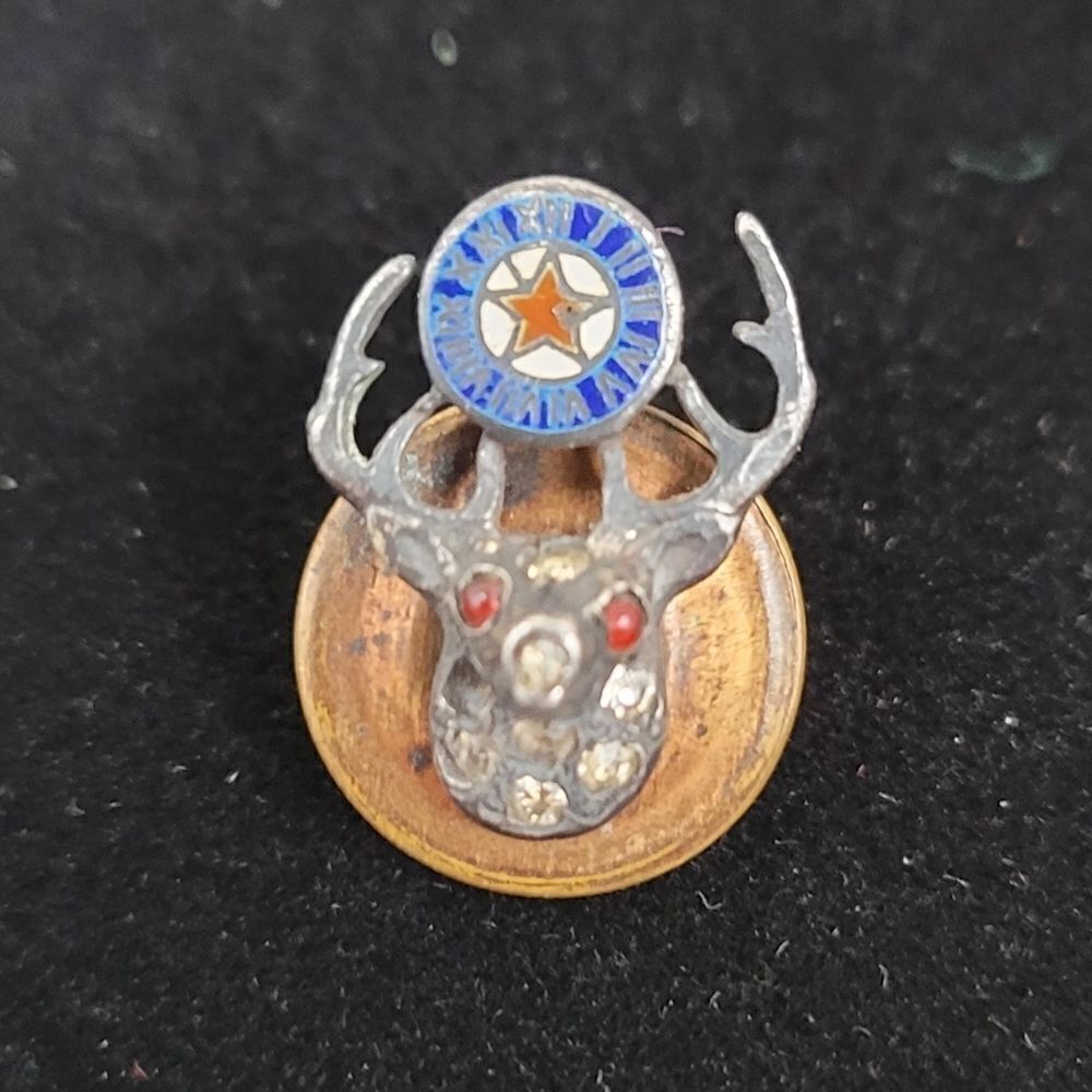 Benevolent & Protective Order of Elks Mini Lapel Pin B.P.O.E. Antique Vintage
